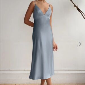 Jenny Yoo Bellini Satin Chambray Size 2